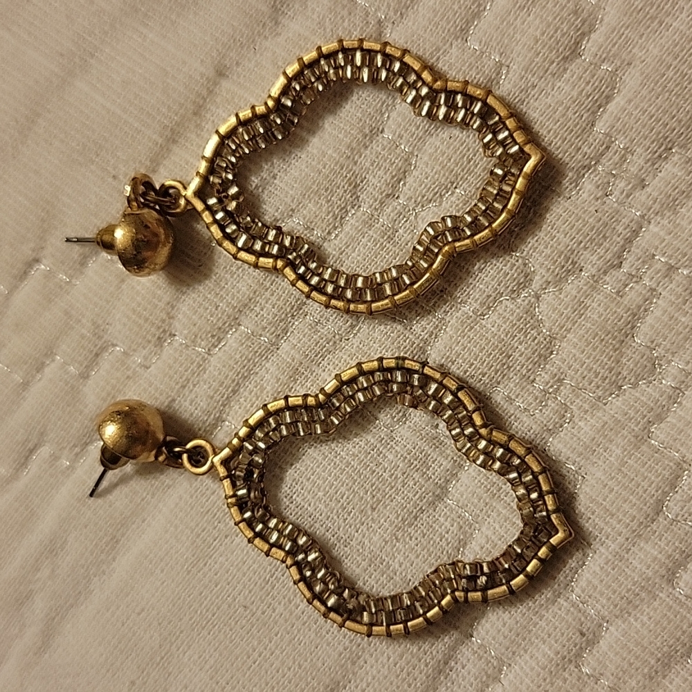 Gold earrings